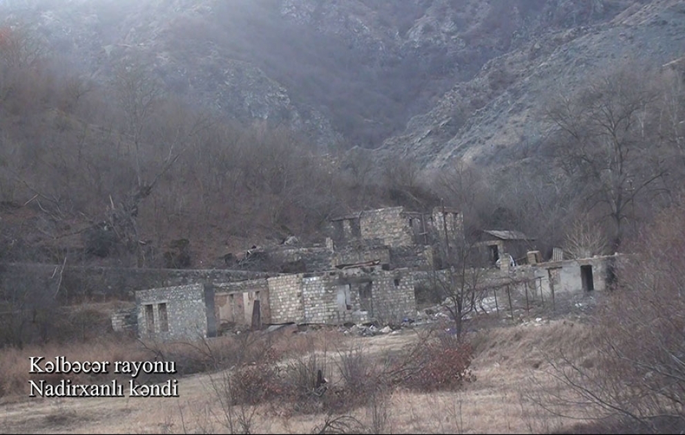 Kəlbəcər rayonunun Nadirxanlı kəndindən videogörüntülər