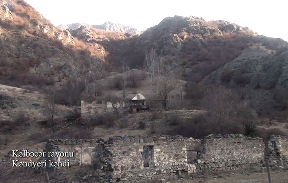 Une vidéo du village de Kendyeri de la région de Kelbedjer a été diffusée