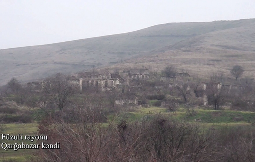 Le ministère de la Défense a diffusé une vidéo du village de Garghabazar