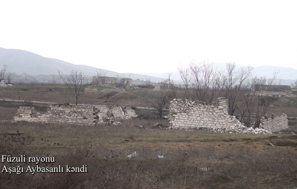 Video footage of the Ashaghi Aybasanli village of the Fuzuli region