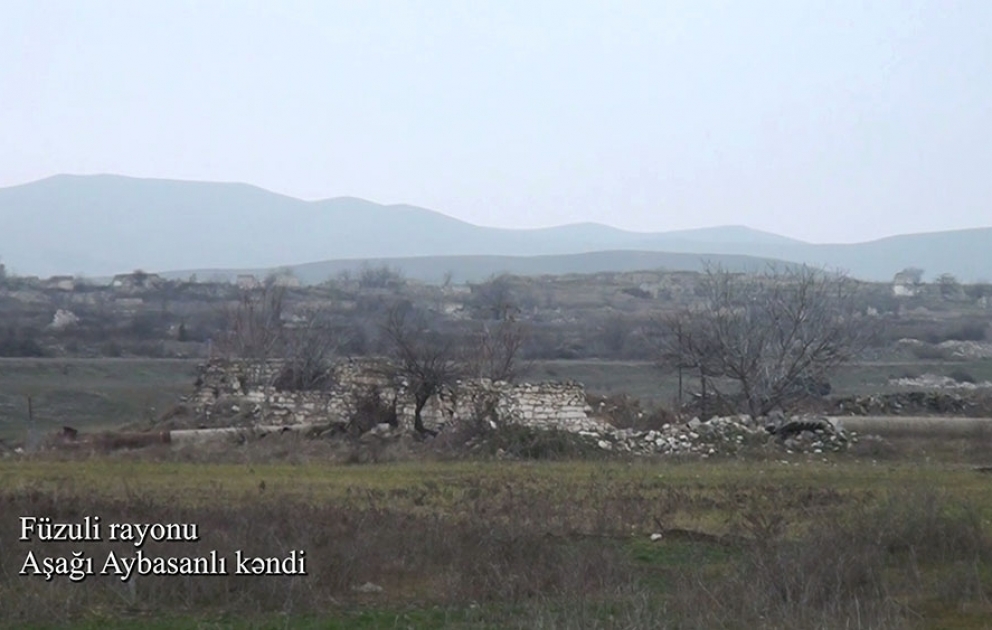 Azerbaijan's Defense Ministry releases video footages of Ashaghi Aybasanli village, Fuzuli district