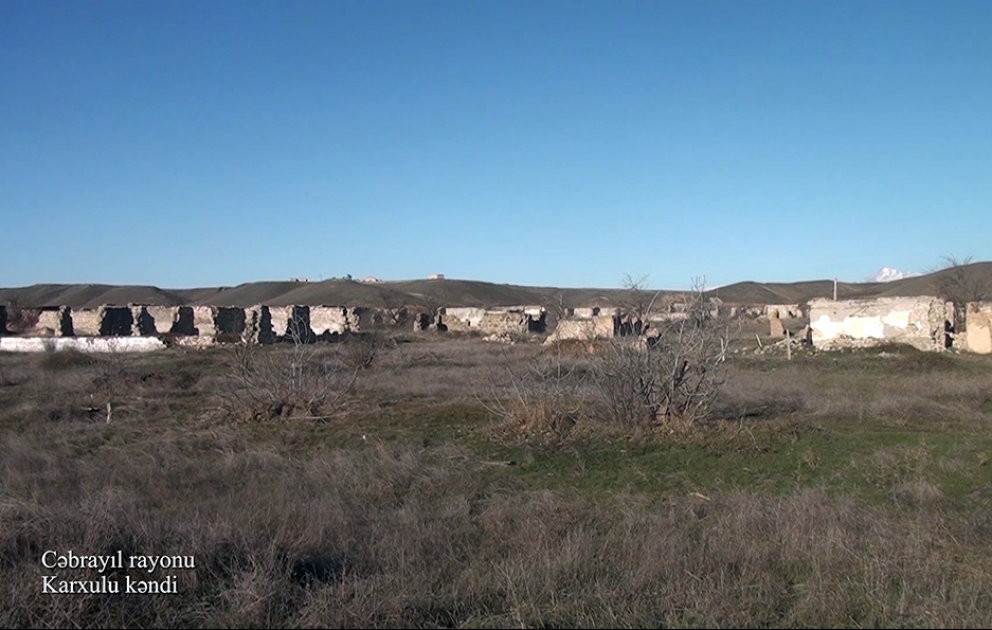 Le ministère de la Défense diffuse une vidéo du village de Karkhoulou de la région de Djabraïl