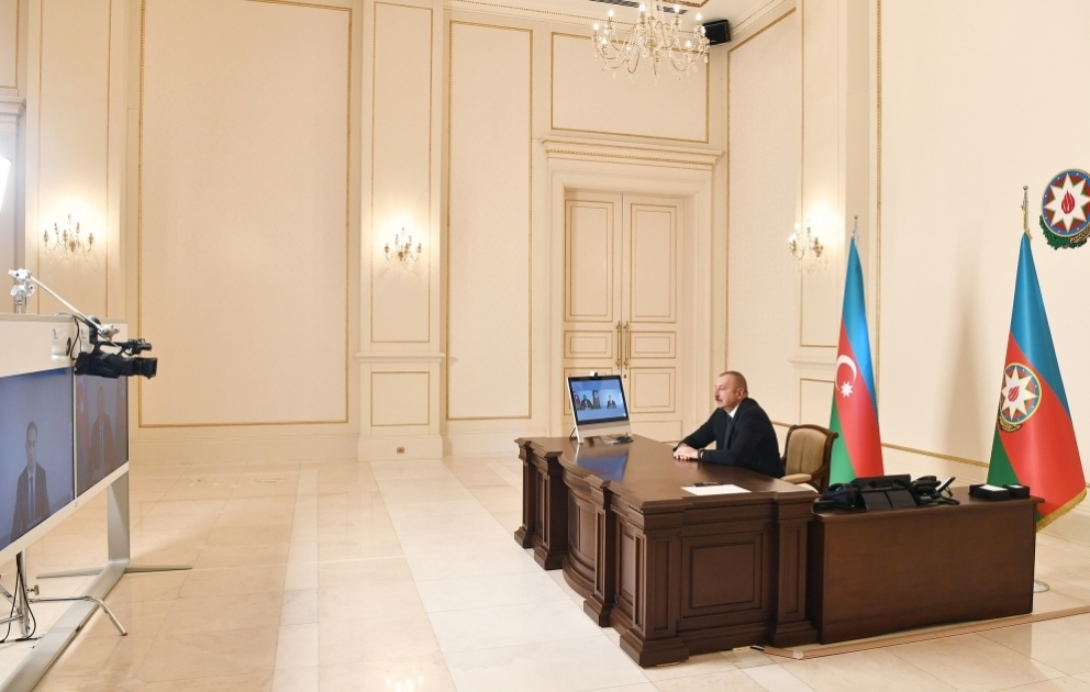 Prezident: Həm müharibə dövründə, həm müharibədən sonrakı dövrdə peyklərdən istifadə bizə çox böyük üstünlük təmin etdi