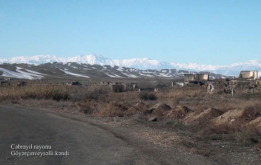 Le ministère de la Défense diffuse une vidéo du village de Göyertchinveyselli de la région de Djabraïl