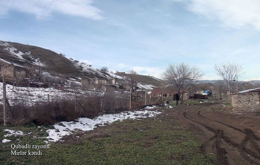 Le ministère de la Défense diffuse une vidéo du village de Mirler de la région de Goubadly