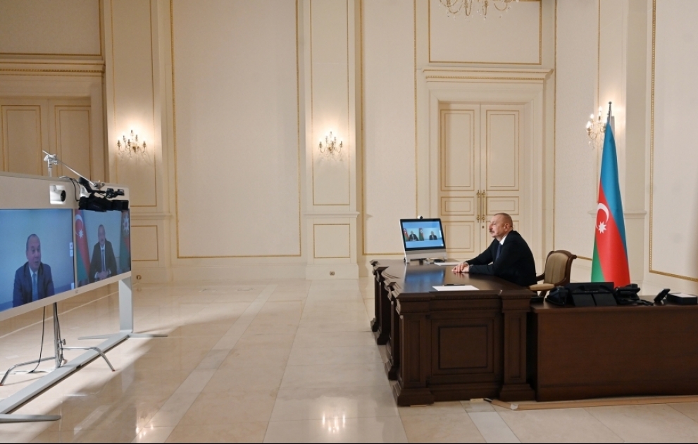 Prezident İlham Əliyev ABŞ Etnik Anlaşma Fondunun prezidenti və təsisçisi Mark Şnayeri videoformatda qəbul edib