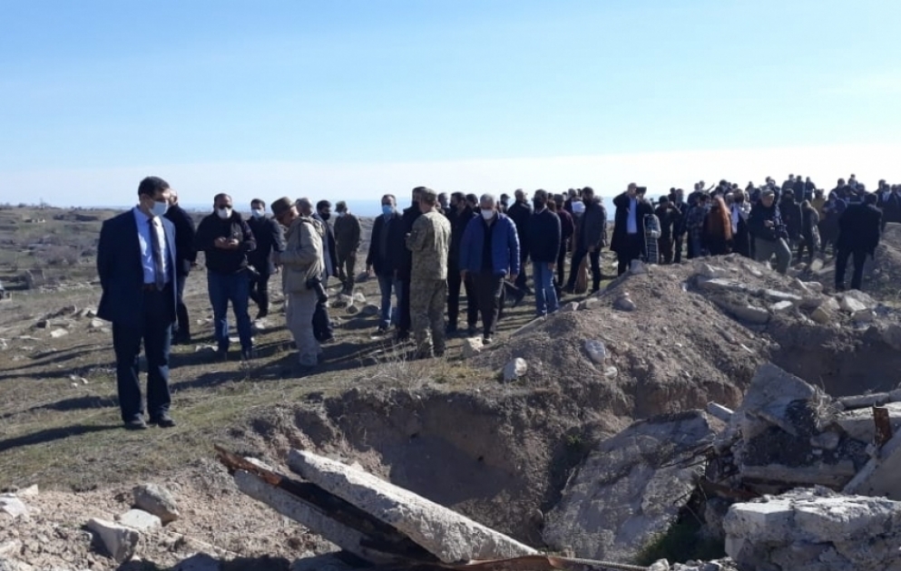 Les représentants du corps diplomatique ont visité la ville de Djabraïl, dévastée par l'ennemi