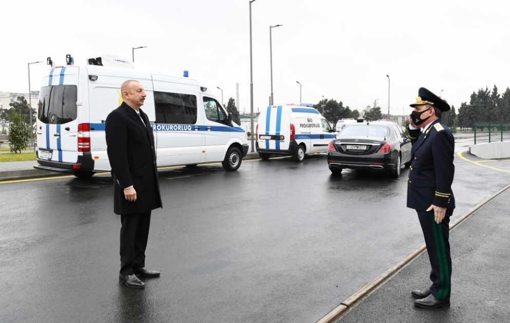 Prezident İlham Əliyev Baş Prokurorluğun yeni inzibati bina kompleksinin açılışında iştirak edib