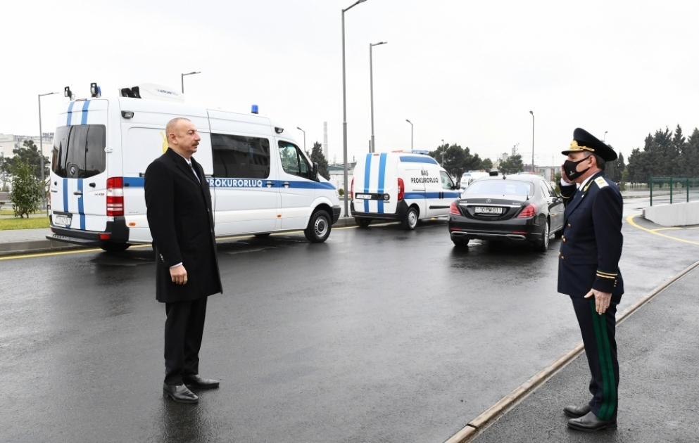 Президент Ильхам Алиев принял участие в открытии нового комплекса административного здания Генеральной прокуратуры