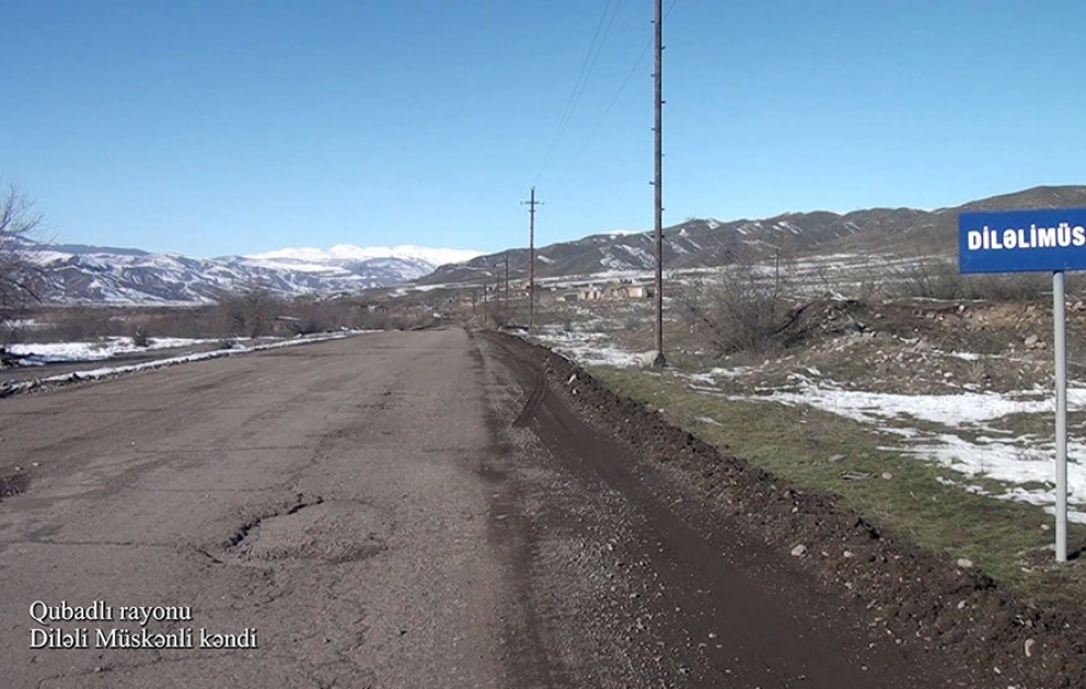Azerbaijan's Defense Ministry releases video footages of Dileli Muskenli village, Gubadli district