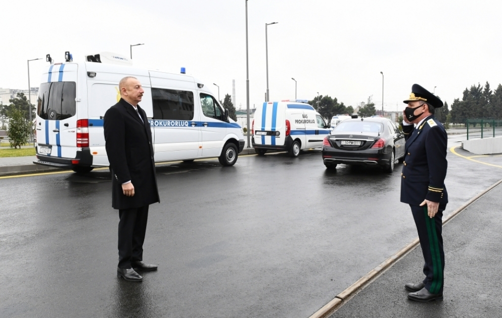 Präsident Ilham Aliyev besucht neues Verwaltungsgebäude der Generalstaatsanwaltschaft