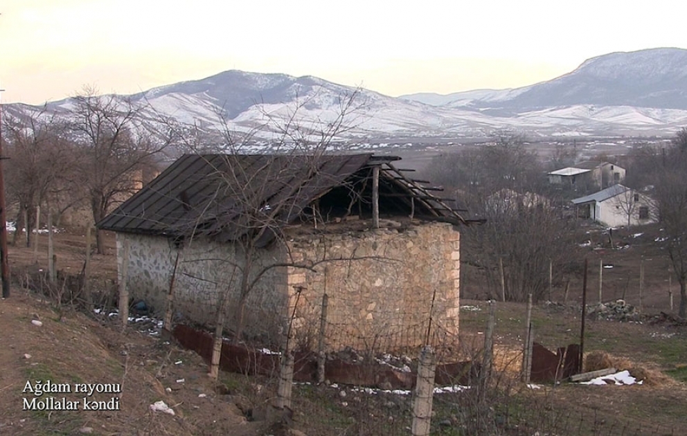 Ağdam rayonunun Mollalar kəndindən videogörüntülər
