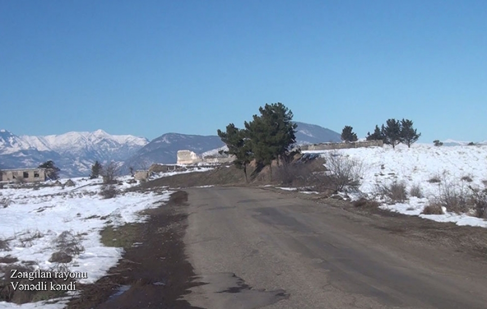 Video footage of the Vanadli village of the Zangilan region