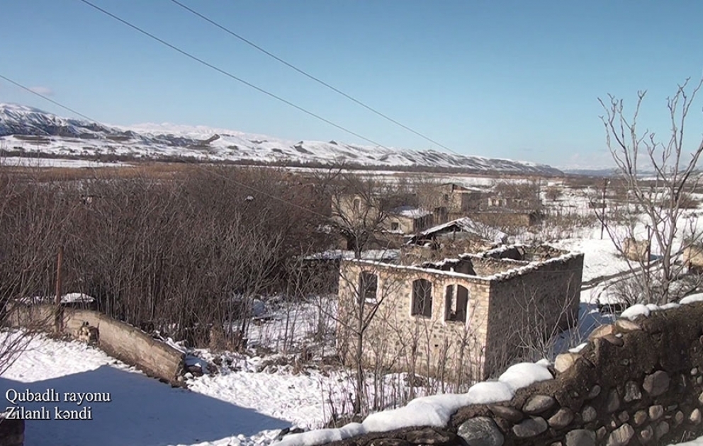 Le ministère de la Défense diffuse une vidéo du village de Zilanly de la région de Goubadly