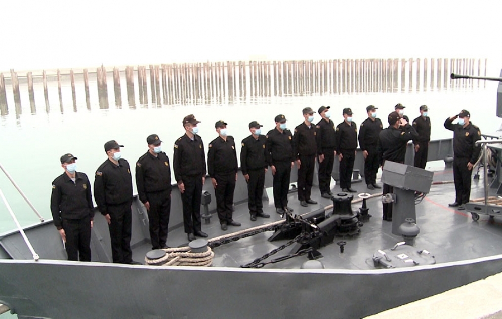 Activities are being carried out in regard to the beginning of the new training year in the Azerbaijan Naval Forces
