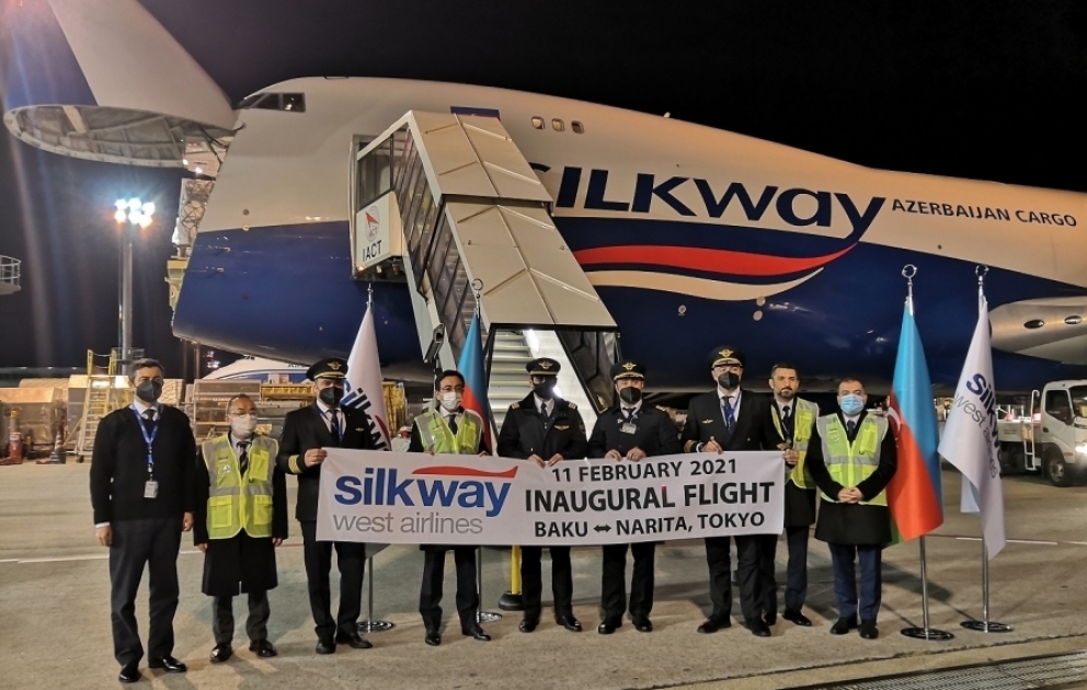 “Silk Way West Airlines”in karqo təyyarəsi Yaponiyanın “Narita” Beynəlxalq hava limanına ilk reys həyata keçirib