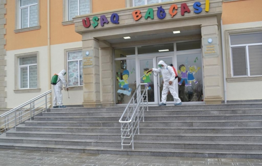 Yevlaxda uşaq bağçalarının açılışına hazırlıq işləri başa çatıb