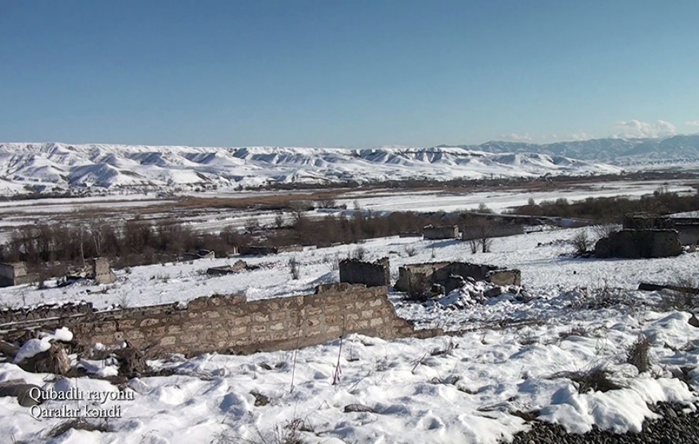 Le ministère de la Défense diffuse une vidéo du village de Garalar de la région de Goubadly