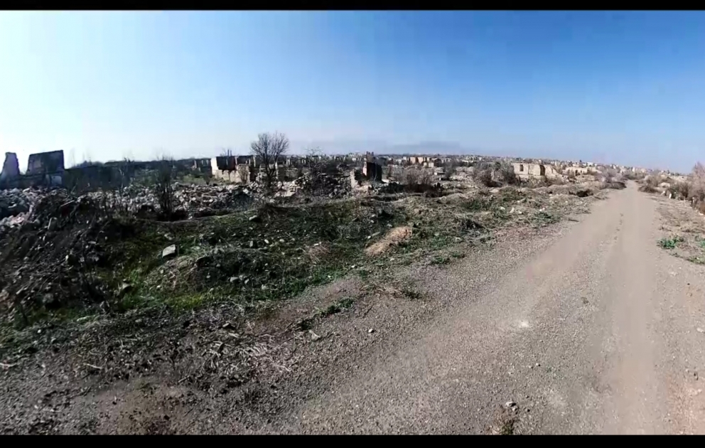 Düşmənin viran qoyduğu Ağdam şəhəri
