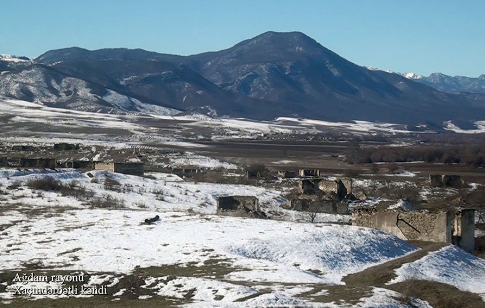 Video footage of the Khachinderbetli village of the Aghdam region