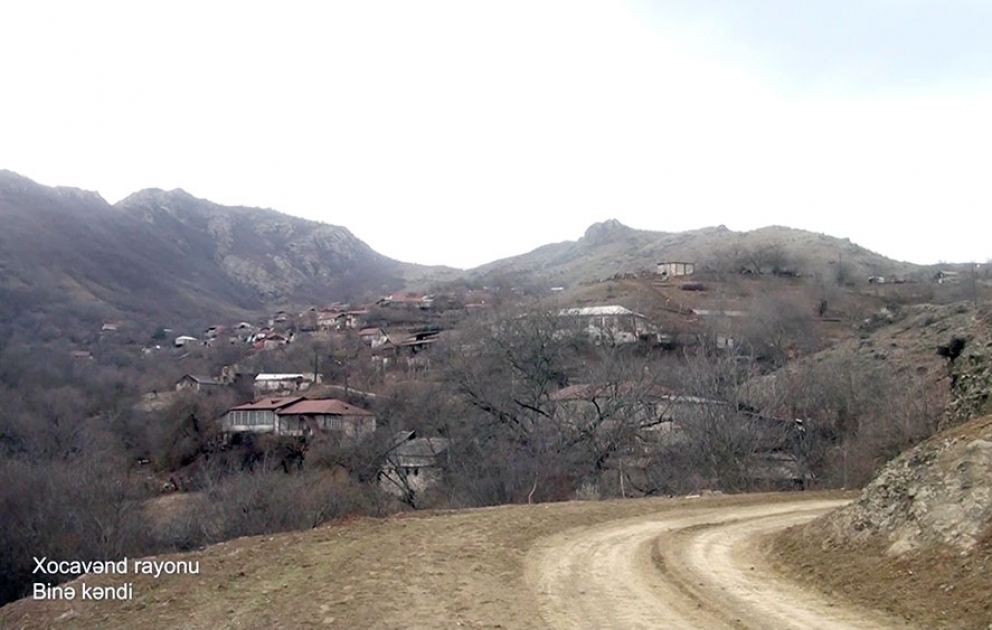 Une vidéo du village de Biné de la région de Khodjavend a été diffusée