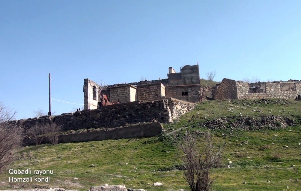 Azerbaijan’s Defense Ministry releases video footages of Hamzali village, Gubadli district