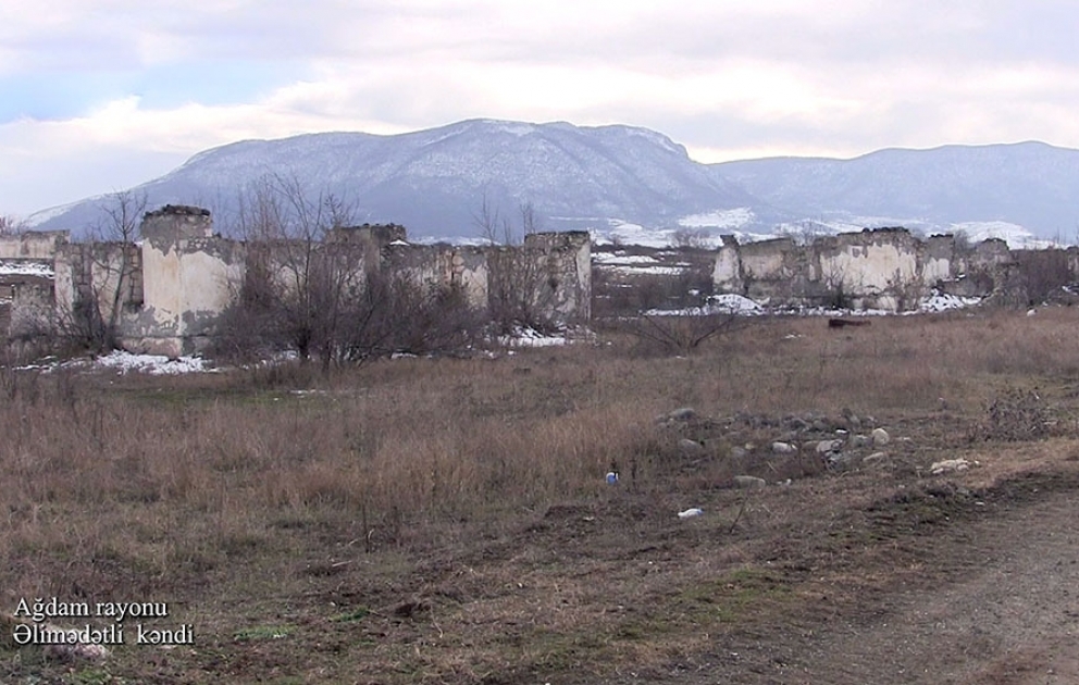 Video footage of the Alimedetli village of the Aghdam region