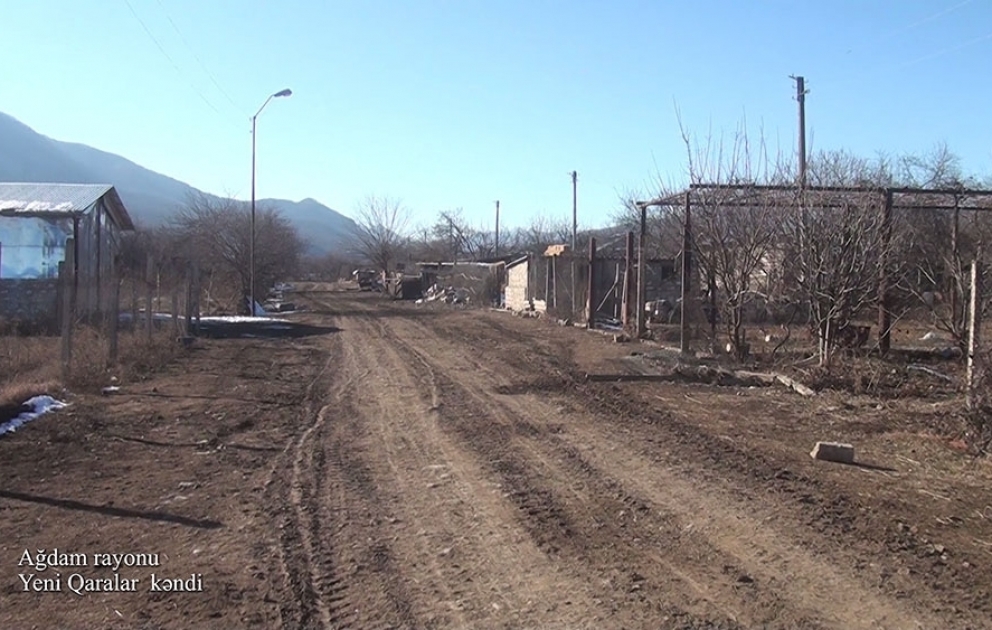 Видеокадры из села Ени Гаралар Агдамского района