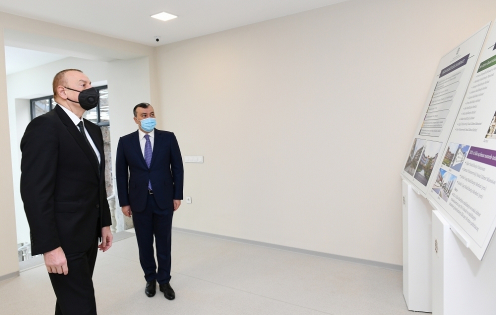 Le président Ilham Aliyev participe à la réouverture du Pensionnat de réhabilitation de Chaghan
