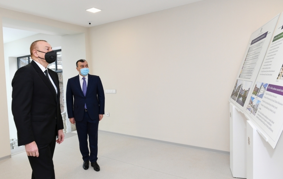 Präsident Ilham Aliyev weiht Schagan Ferienheim für Rehabilitation im Khazar Rayon
