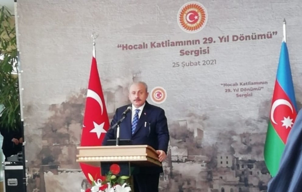 Türkiyə parlamentində Xocalı soyqırımının 29-cu ildönümü ilə bağlı anım mərasimi və sərgi keçirilib