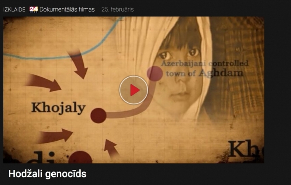 Latviyada Xocalı soyqırımından bəhs edən sənədli film nümayiş olunub