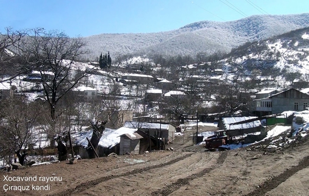 Müdafiə Nazirliyi Xocavənd rayonunun Çiraquz kəndinin videogörüntülərini yayıb