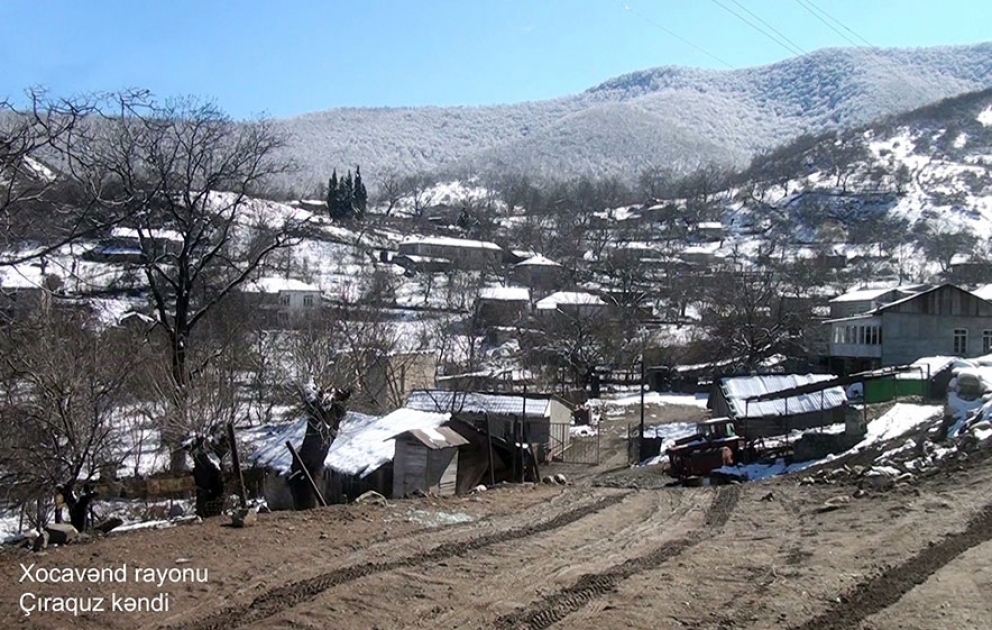 Video footage of the Chiraguz village of Khojavend region
