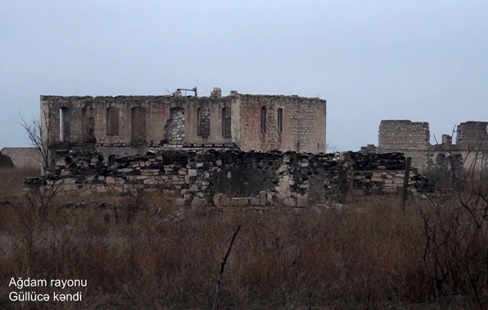 Une vidéo du village de Gulludjé de la région d'Aghdam a été diffusée