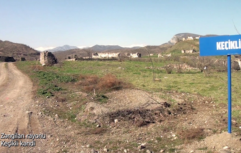 Zəngilan rayonunun Keçikli kəndindən videogörüntülər