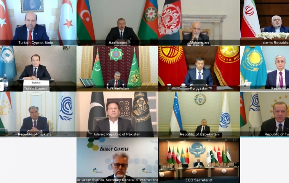 President Ilham Aliyev made speech at virtual Summit of Economic Cooperation Organization