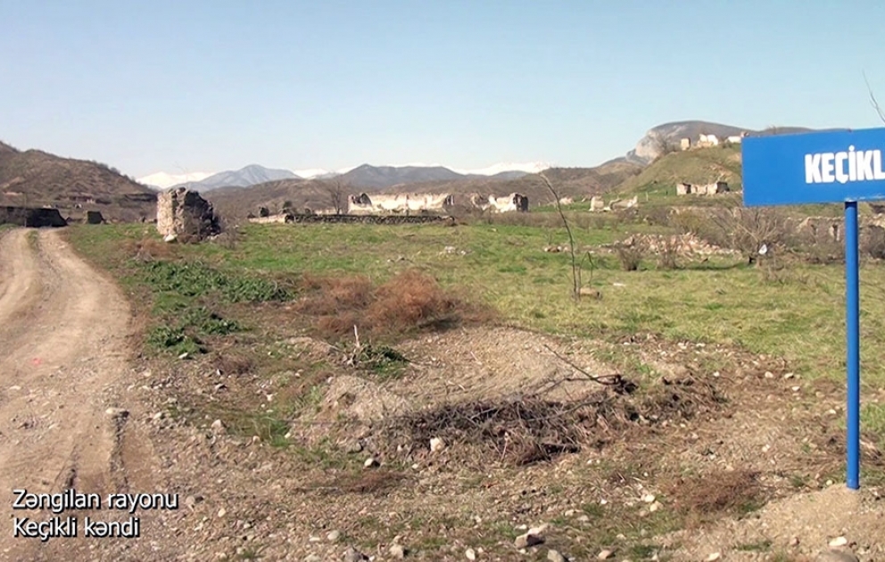 Azerbaijan’s Defense Ministry releases video footages of Kechikli village, Zangilan district