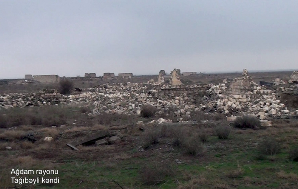 Footage from Taghibeyli village of Aghdam