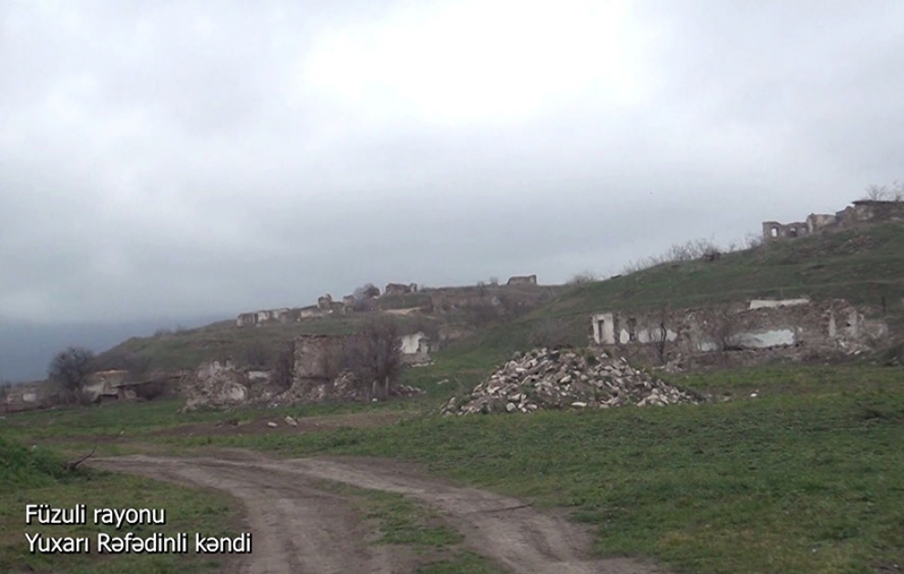 Une vidéo du village de Youkhary Refedinli de la région de Fuzouli a été diffusée