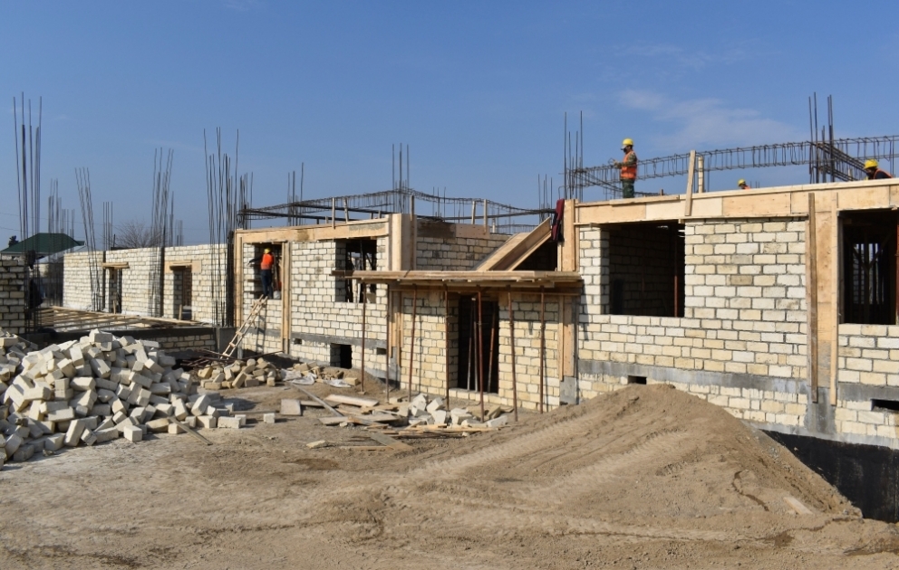 Ağcabədi rayonunun Sarıcalı kəndində 360 şagird yerlik məktəb binası inşa edilir