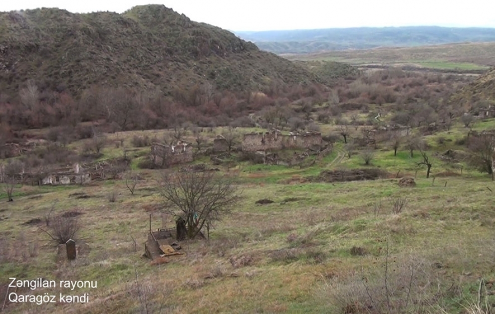 Video footage of the Garagoz village of the Zangilan region