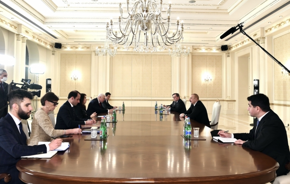 President Ilham Aliyev received delegation led by OSCE Chairperson-in-Office
