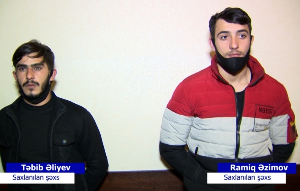 Yasamal rayonunda soyğunçuluq edən şəxslər saxlanılıblar