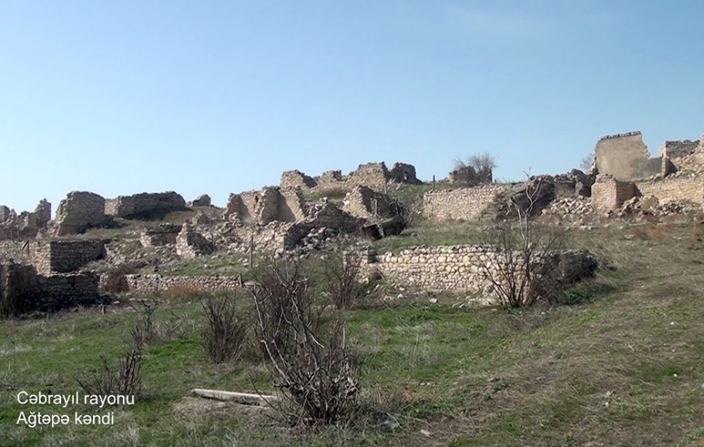 Cəbrayıl rayonunun Ağtəpə kəndindən videogörüntülər