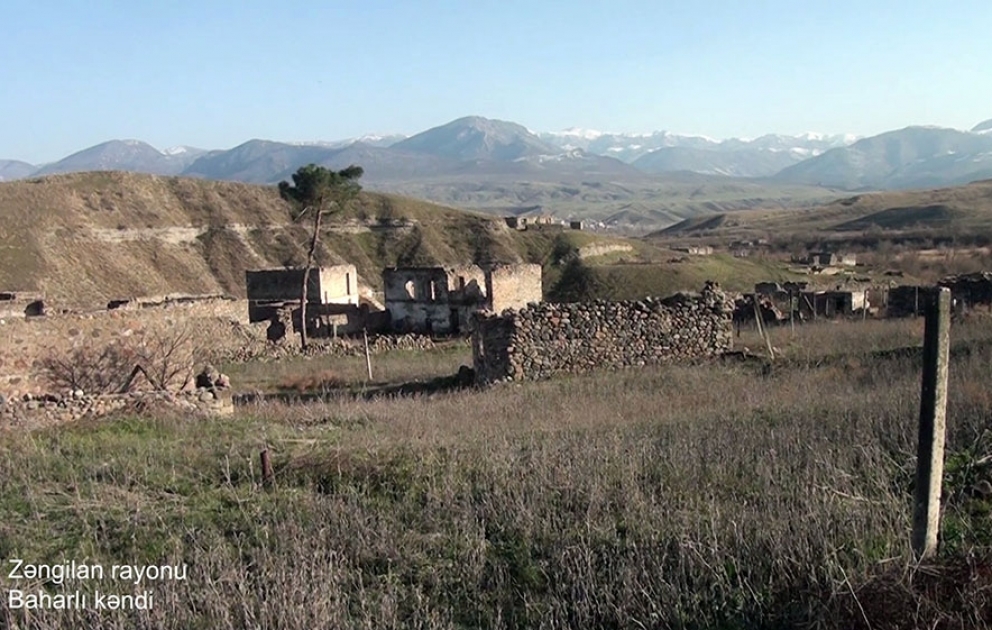 Zəngilan rayonunun Baharlı kəndindən videogörüntülər