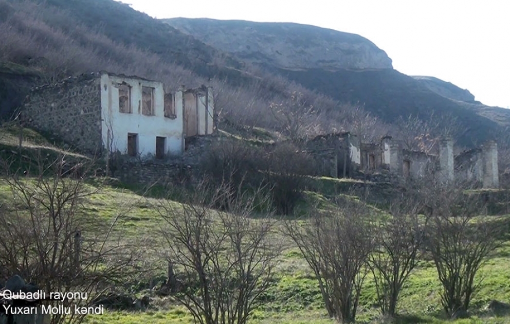 Video footage of the Yukhari Mollu village of the Gubadli region