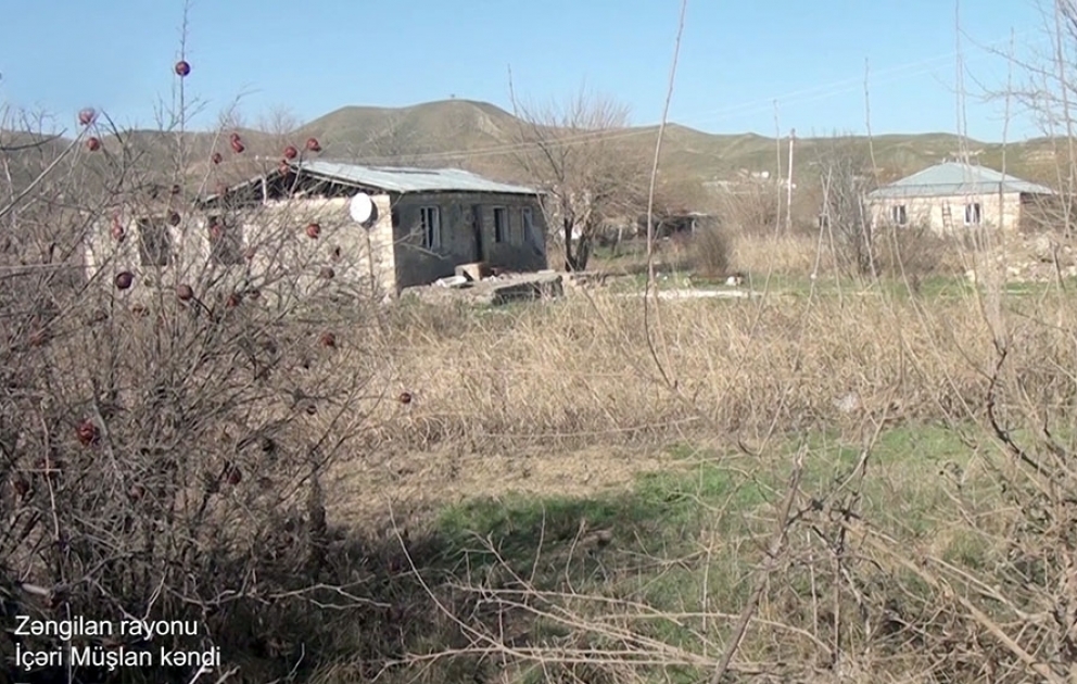 Video footage of the Ichari Mushlan village of the Zangilan region