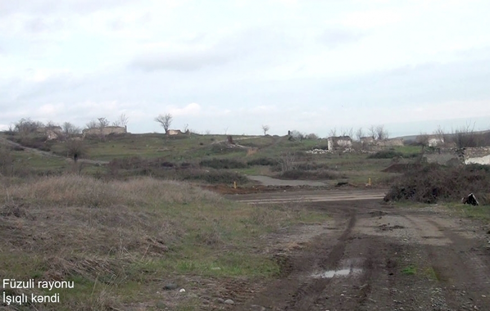 Le ministère de la Défense diffuse une vidéo du village d'Ichygly de la région de Fuzouli