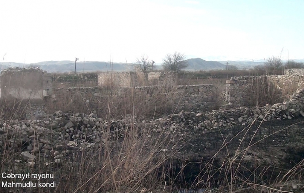 Video footage of the Mahmudlu village of the Jabrayil region